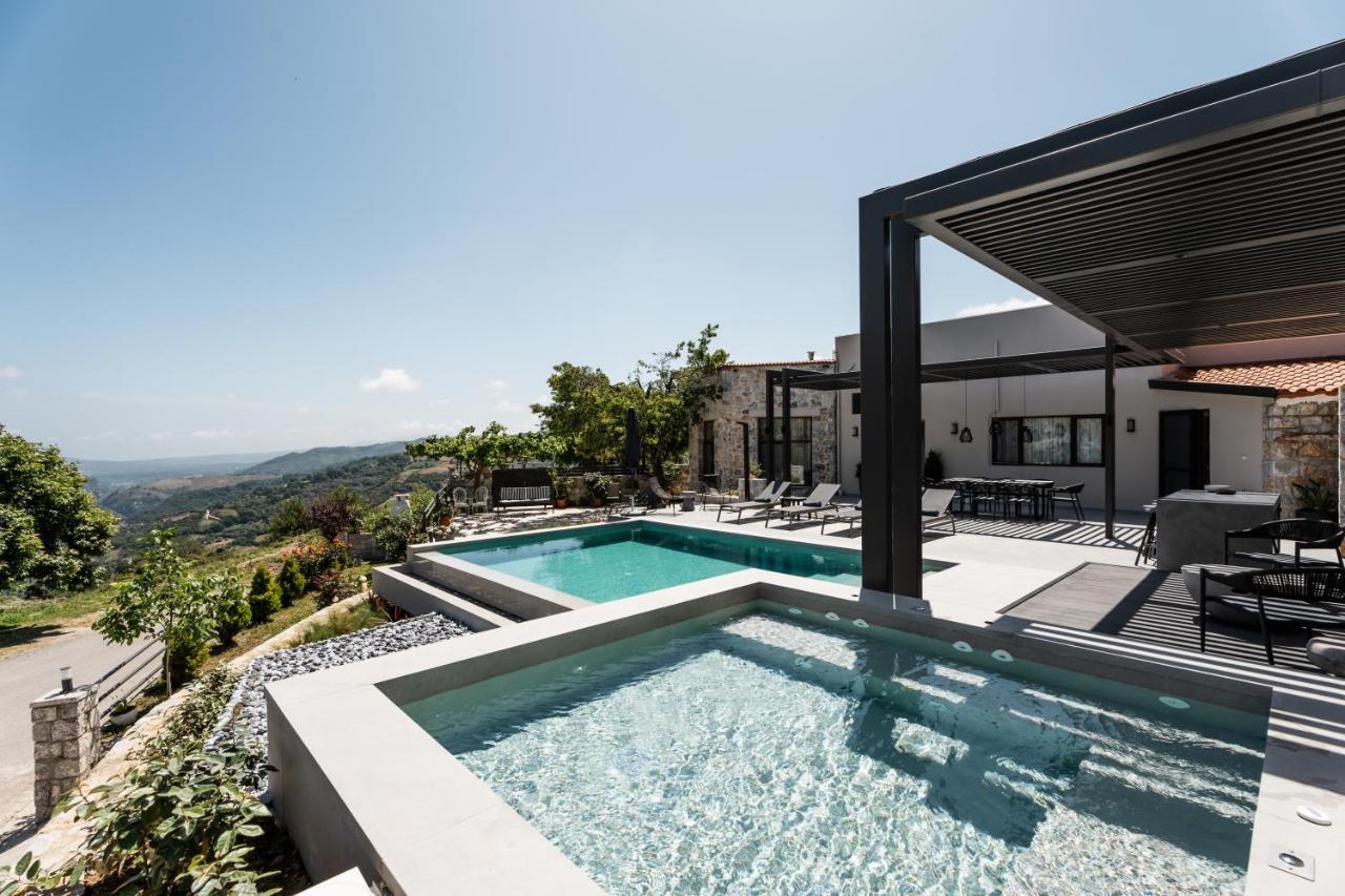 Eumelia Iconic Villa, With Heated Pool & Whirlpool, By Thinkvilla Asi Gonia Extérieur photo