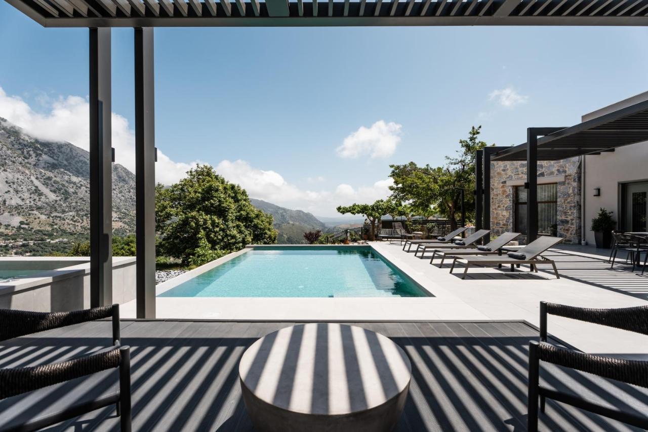 Eumelia Iconic Villa, With Heated Pool & Whirlpool, By Thinkvilla Asi Gonia Extérieur photo